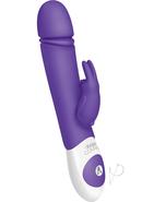 The Rabbit Company The Thrusting Rabbit Rechargeable Silicone Vibrator With Clitoral Stimulation - Purple